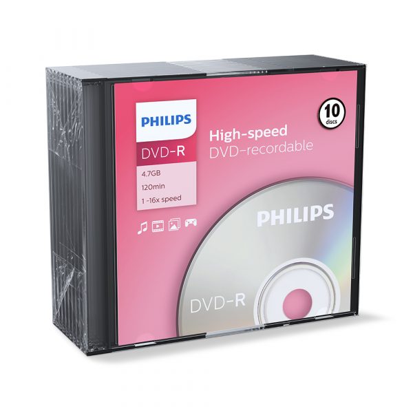Phillips DVD-R 10er Slimcase 4.7GB