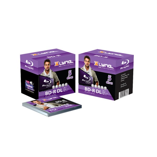 XLYNE 5er Blue-Ray-R Disc Box 50GB