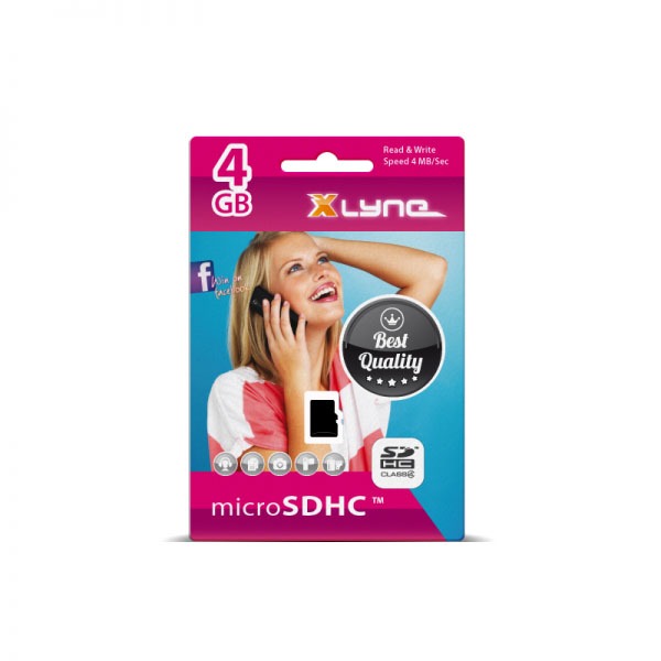 XLYNE micro SD Card 4 GB Class 4