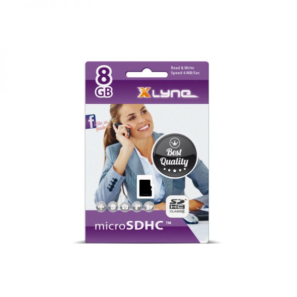 XLYNE micro SD Card 8 GB Class 4