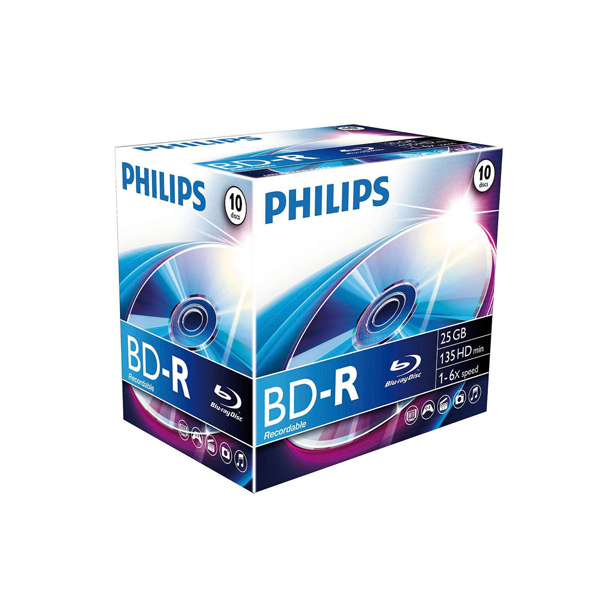 10er Pack BD-R von Philips