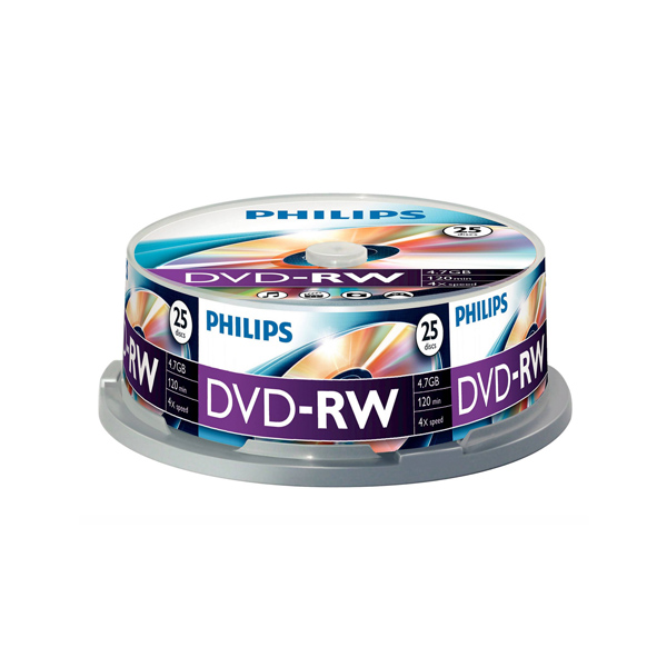 25er Spindel DVD-RW von Philips