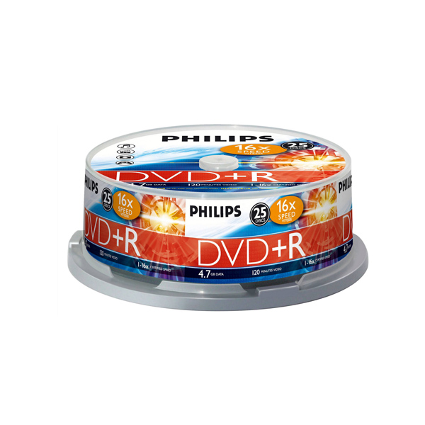 25er Spindel DVD+R von Philips