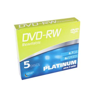 5er DVD-RW-Pack in Slimcase von Platinum