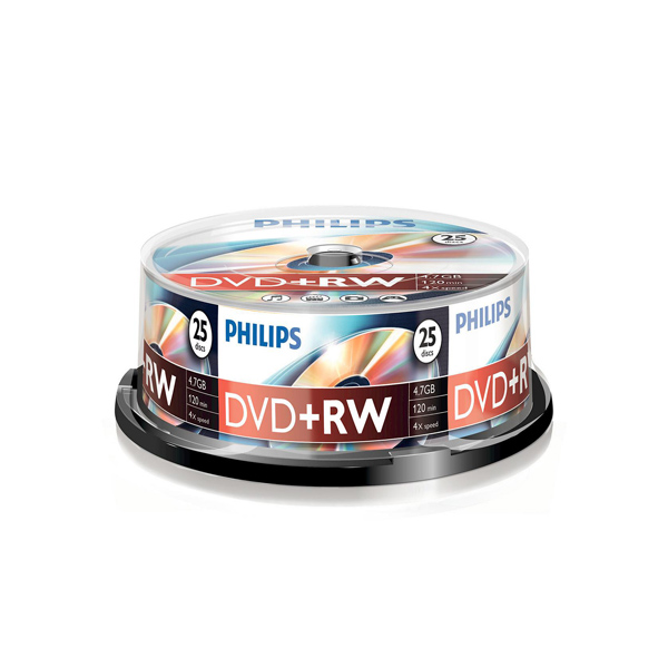 25er Spindel DVD+RW von Philips