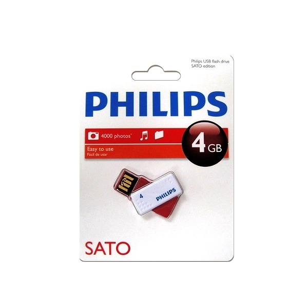 Philips 4GB USB Drive Sato - USB 2.0