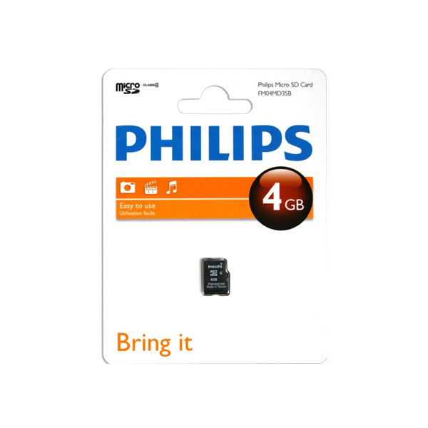 Philips micro SDHC Card Class 4 4GB