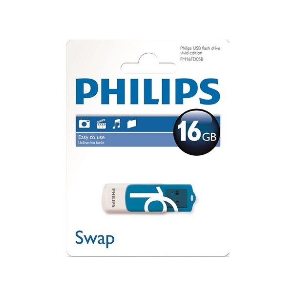 Philips 16GB USB Drive Vivid - USB 2.0