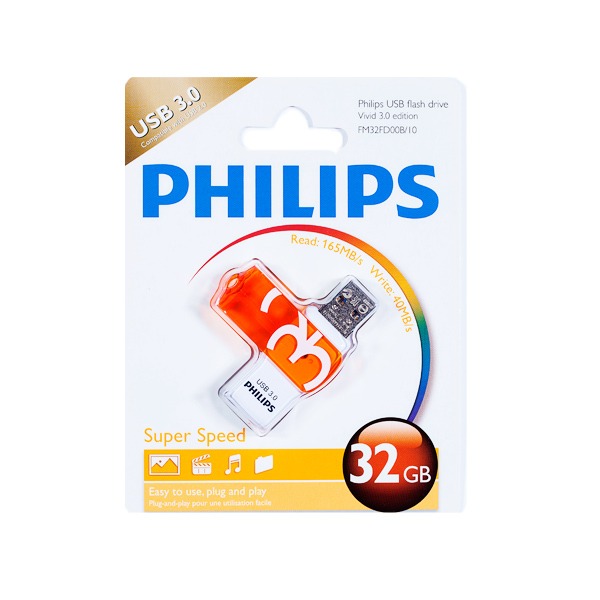 Philips 32GB USB Drive Vivid - USB 3.0