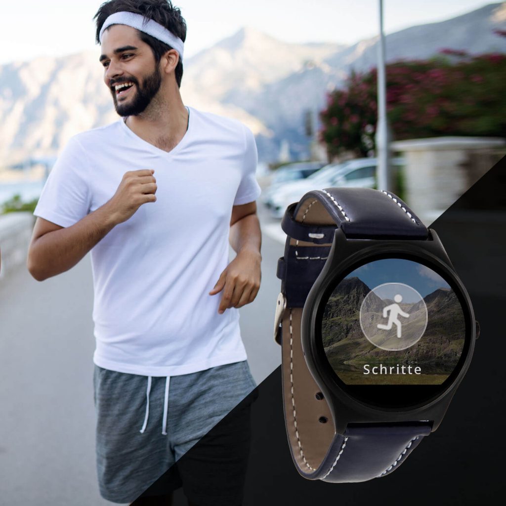 X-WATCH | QIN Navy Blue Beste Smartwatch