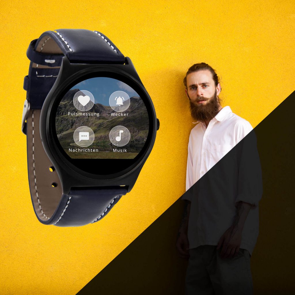 X-WATCH | QIN Navy Blue Beste Smartwatch