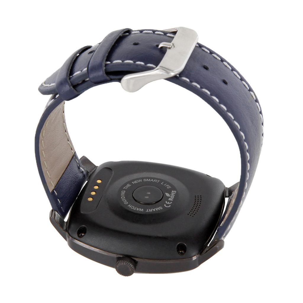 Herren Smartwatch Android rund iOS Smartwatch Herren Smart Watch Leder Armband Smartwatch