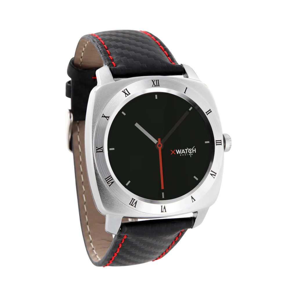 Herren Smartwatch Android rund iOS Smartwatch Herren Smart Watch Leder Armband Smartwatch