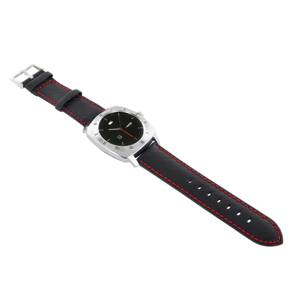 Herren Smartwatch Android rund iOS Smartwatch Herren Smart Watch Leder Armband Smartwatch