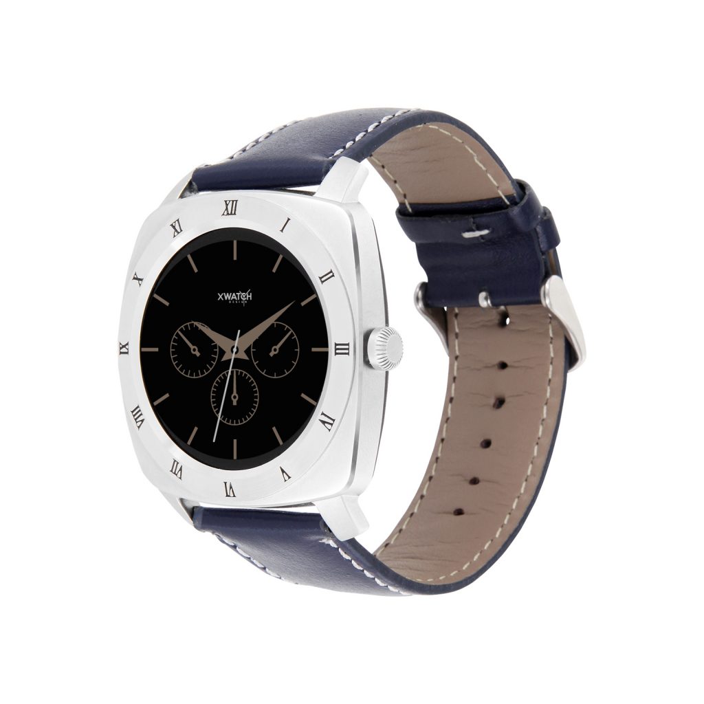 Herren Smartwatch Android rund iOS Smartwatch Herren Smart Watch Leder Armband Smartwatch