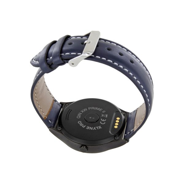 Herren Smartwatch Android rund iOS Smartwatch Herren Smart Watch Leder Armband Smartwatch
