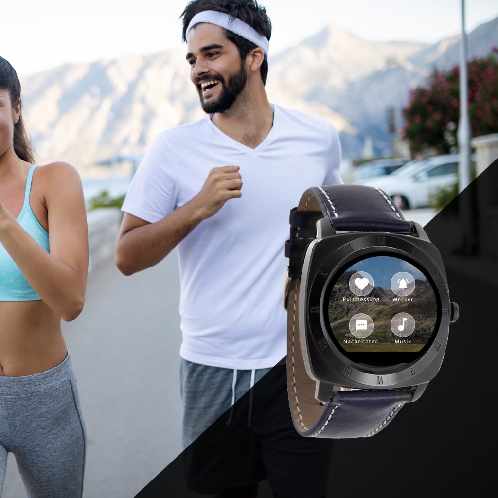 X-WATCH | NARA Black Chrome Blue | Pulsuhr