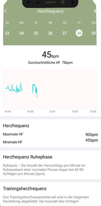 XW FIT APP Blutdruckmessung