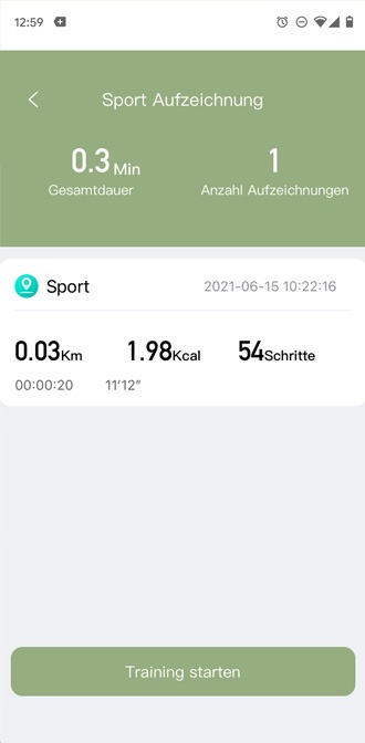 Training-XWFIT-Aufzeichnung