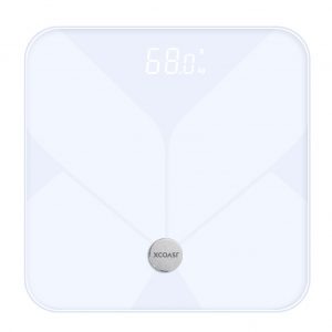 Körperfettwaage in Weiss Welliscale