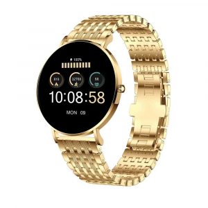 Smartwatch Damen gold rund elegant edel