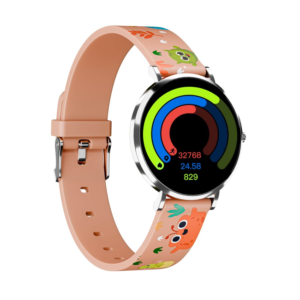 LINO TIME Kinder Smartwatch Mädchen Pink mit GPS und SOS